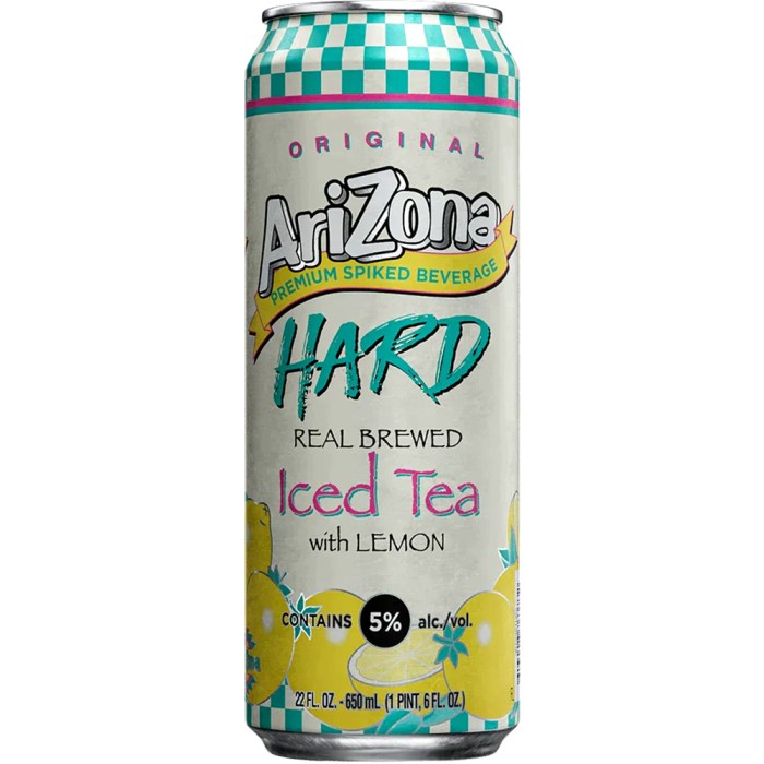 Arizona hard iced tea nutrition facts