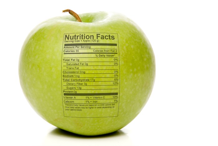 Large apple nutrition facts