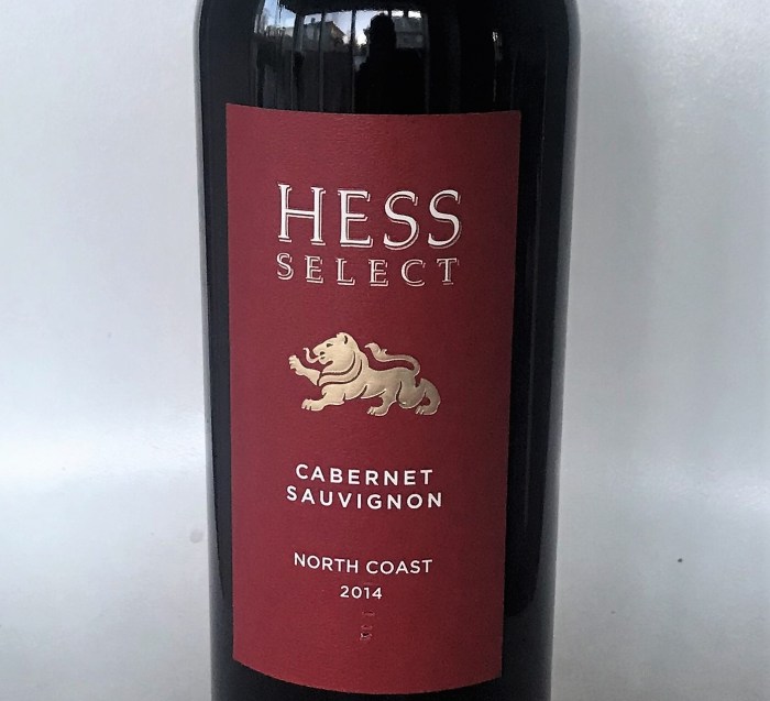 Hess cabernet nutrition facts sugar content