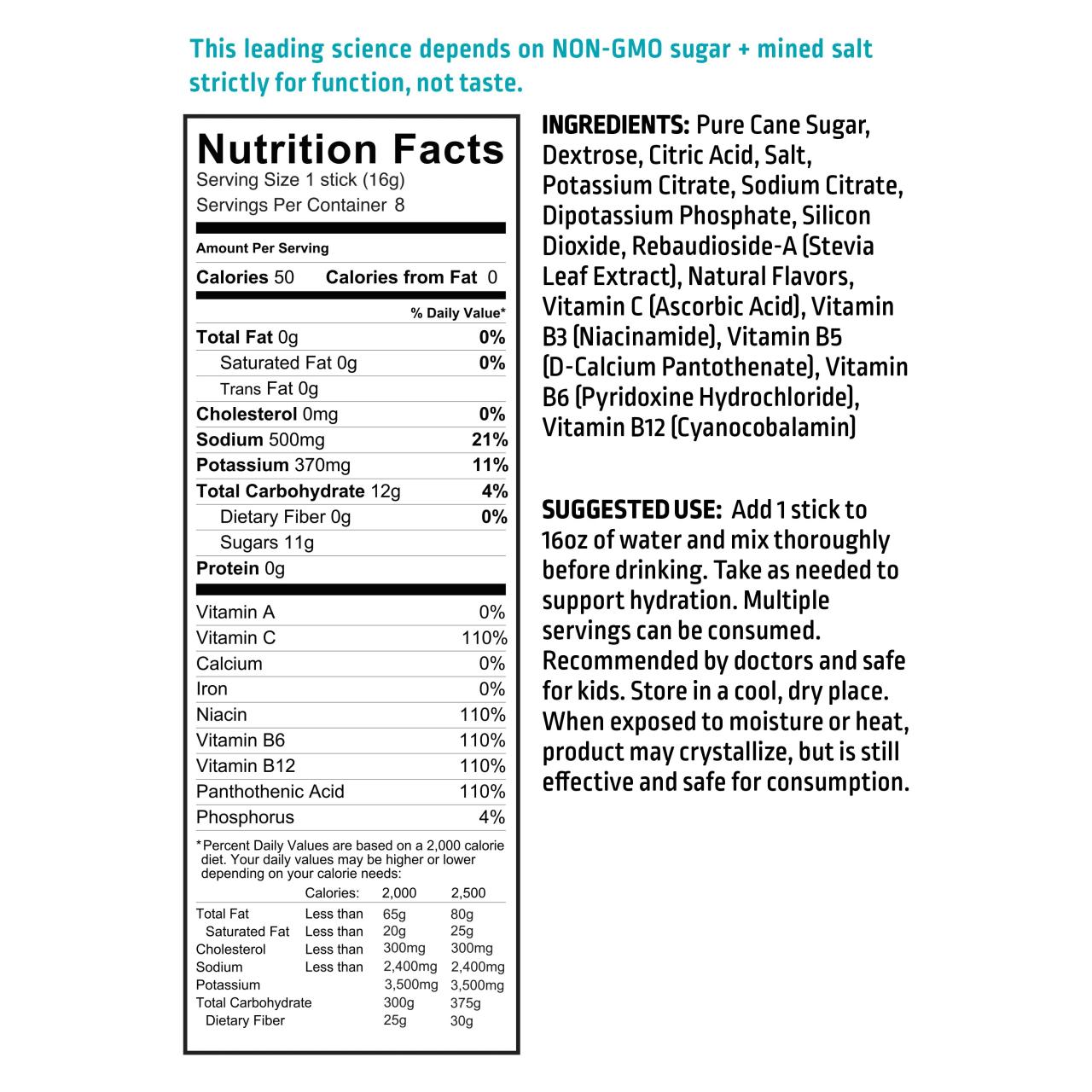 Liquid iv nutrition facts